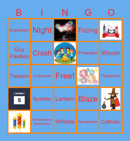 Bonfire Bingo! Bingo Card