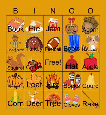 Fall Fun! Bingo Card