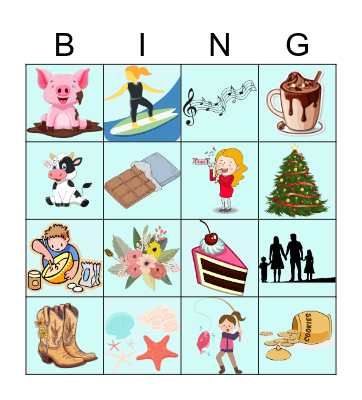 Ms. Fischer's Bingo Card