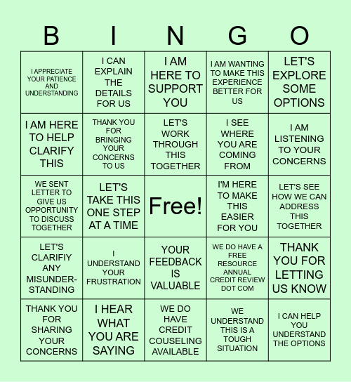 REPRICE Bingo Card