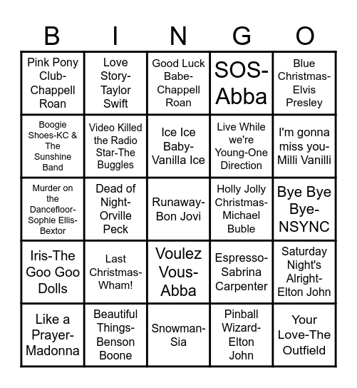 Trish's Bingo Extravaganza Bingo Card