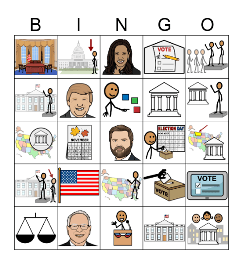 2024 Election Day Bingo Card