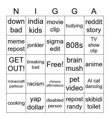 GYATT Bingo Card