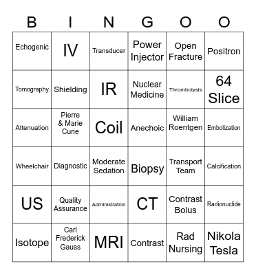 2024 Rad Tech Week BINGO Card