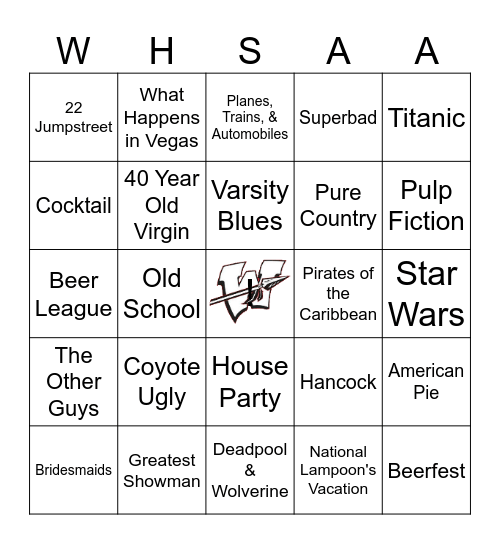 Bonus Round- Name That Movie! Bingo Card