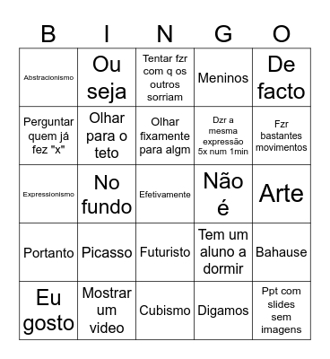 Fátingo Sales Bingo Card