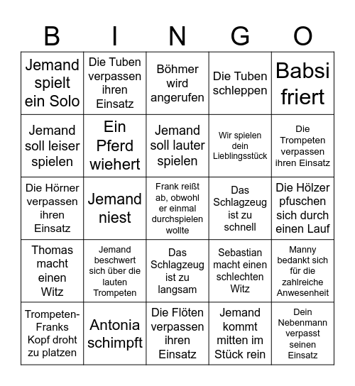 Bullshit Bingo Card