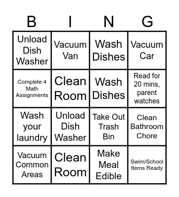 November Week 3 Bingo Card