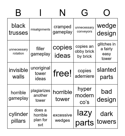 svt bingo Card