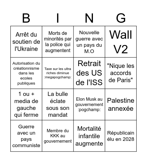 2024-2028 Bingo Card