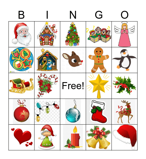 Holiday Bingo Card