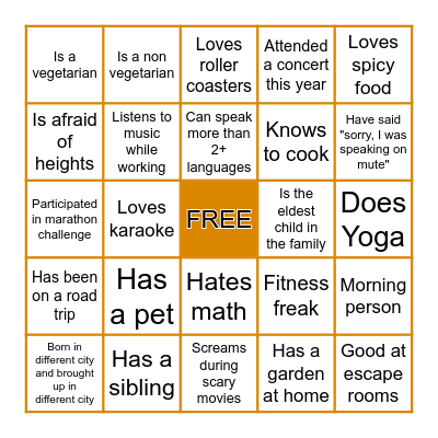 OFFICE Bingo Card