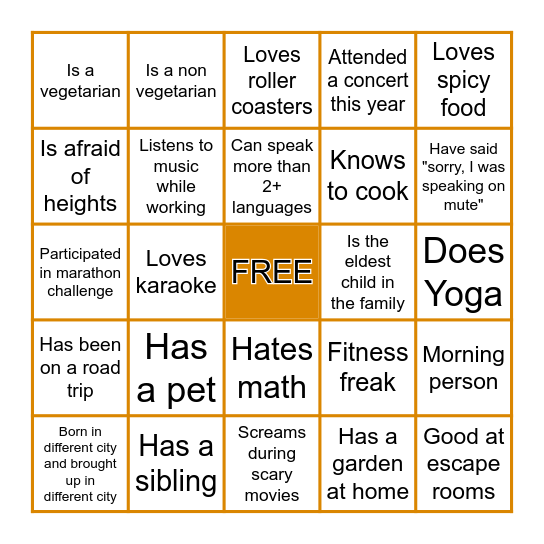 OFFICE Bingo Card