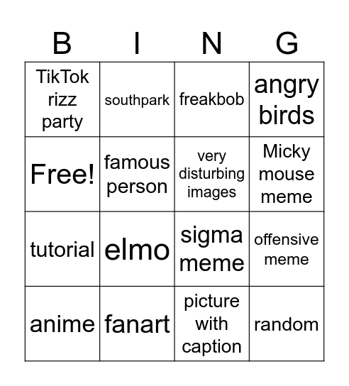 Pinterest bingo pt.2 Bingo Card