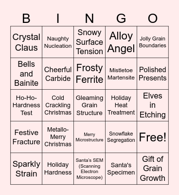 BCAST BINGO Card