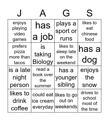 Find Someone Who . . . Bingo Card