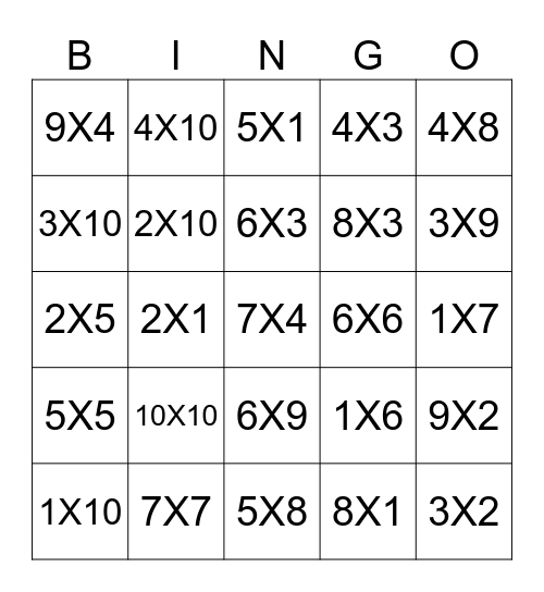 2 Bingo Card