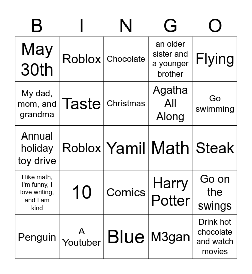 SVOY Honored Hero Bingo 2024 Bingo Card