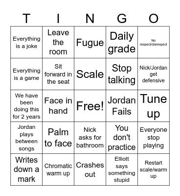 🎸Martingo🎸 Bingo Card