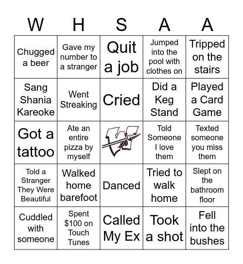 So What Had Happened Was.... Bingo Card