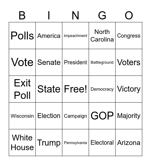 CNN 10 11/5/24 Bingo Card