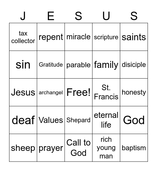 CCD 2nd Set Bingo Card