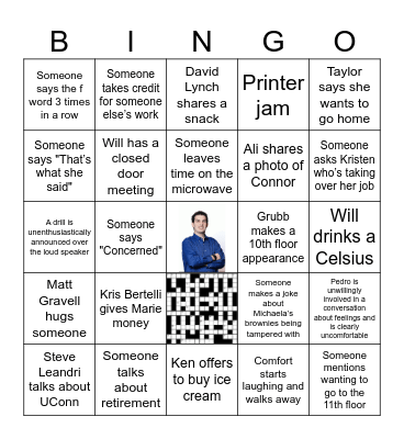 Office Bingo Card