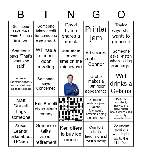 Office Bingo Card