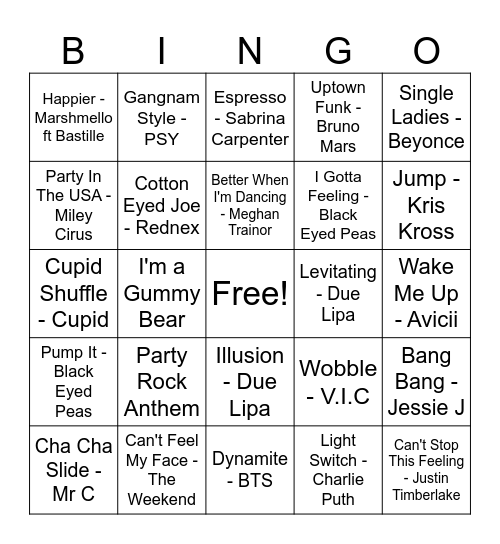 dance-music-bingo-card