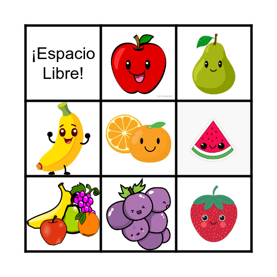 La Fruta Bingo Card