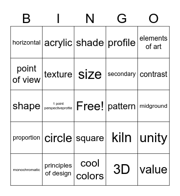 Lingo Bingo Card