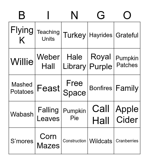 Bingo Card