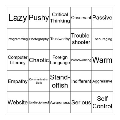 Bingo Card