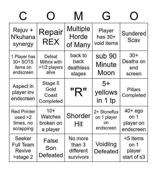 COM_GO Bingo Card