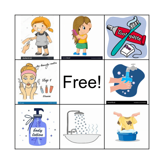 Hygiene Bingo Card
