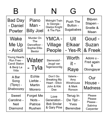 BDAY BINGO Card