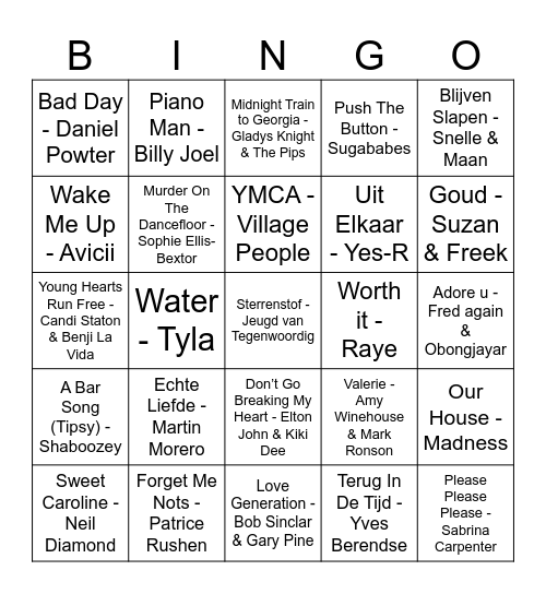 BDAY BINGO Card