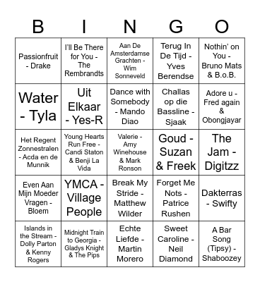BDAY BINGO Card