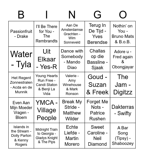 BDAY BINGO Card