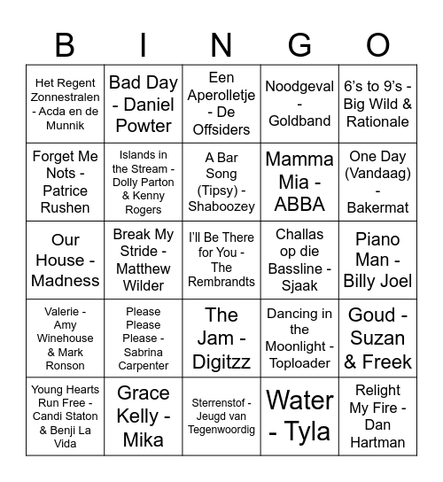 BDAY BINGO Card