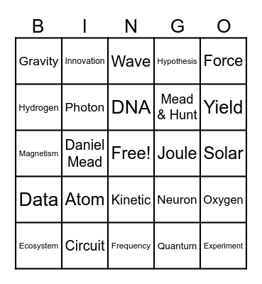 Nacho STEM Day Bingo! Bingo Card