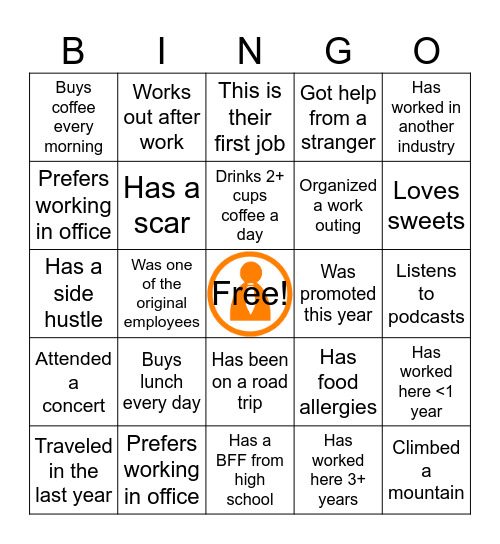 PATH Bingo Card