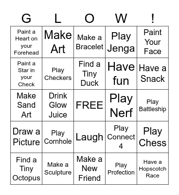 LET'S Bingo Card