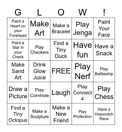 LET'S Bingo Card