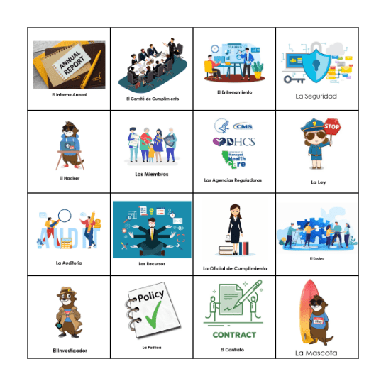 Compliance Week 2024 Bingo Card