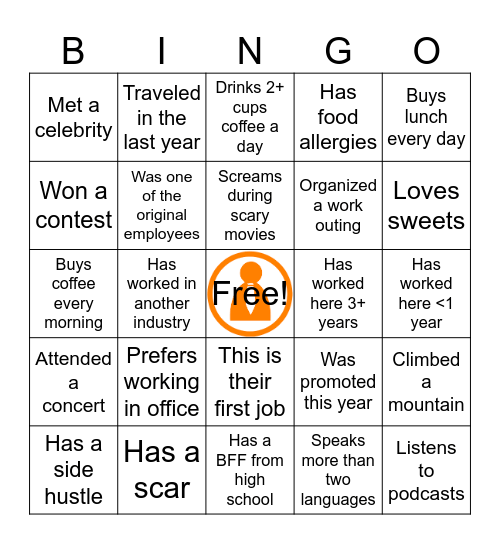 PATH Bingo Card