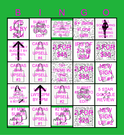 VIC 2 BINGO FRI-YAY Bingo Card