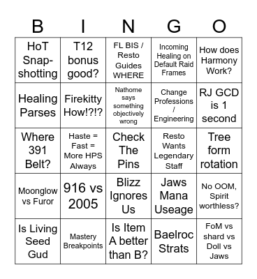 Nathorne's T12 Firelands Bingo Card