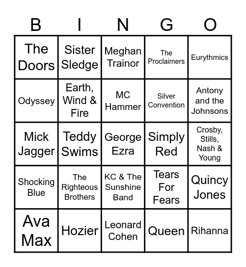 🏀 Bingo 89 🏀 Bingo Card