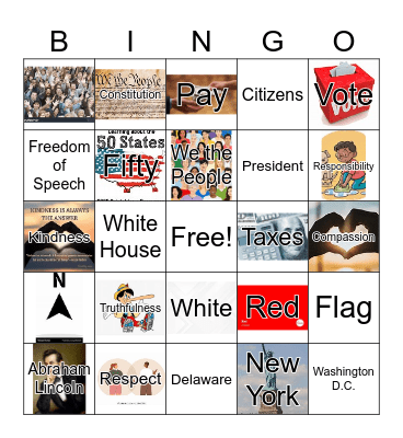 Citizenship 1 Bingo Card